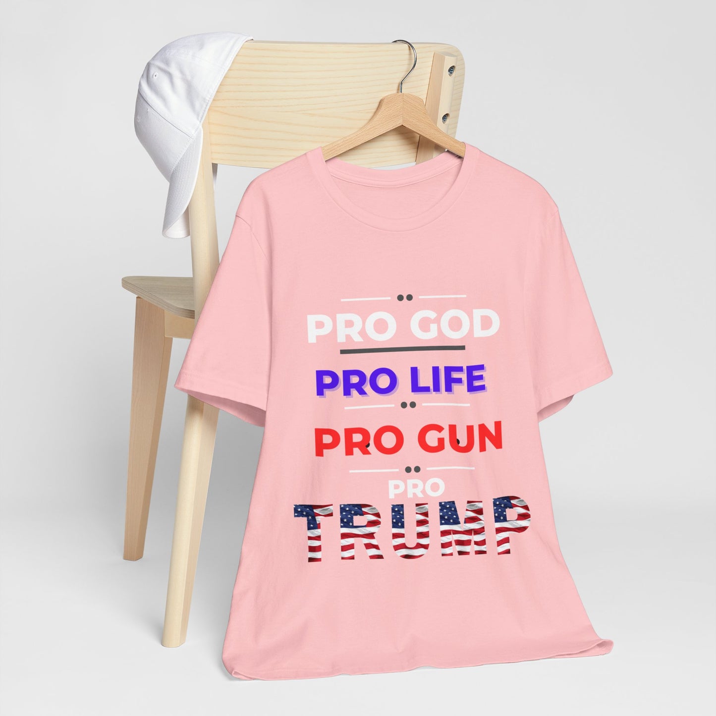 Pro God, Pro Gun, Pro Trump Shirt. Unisex Jersey Short Sleeve Tee