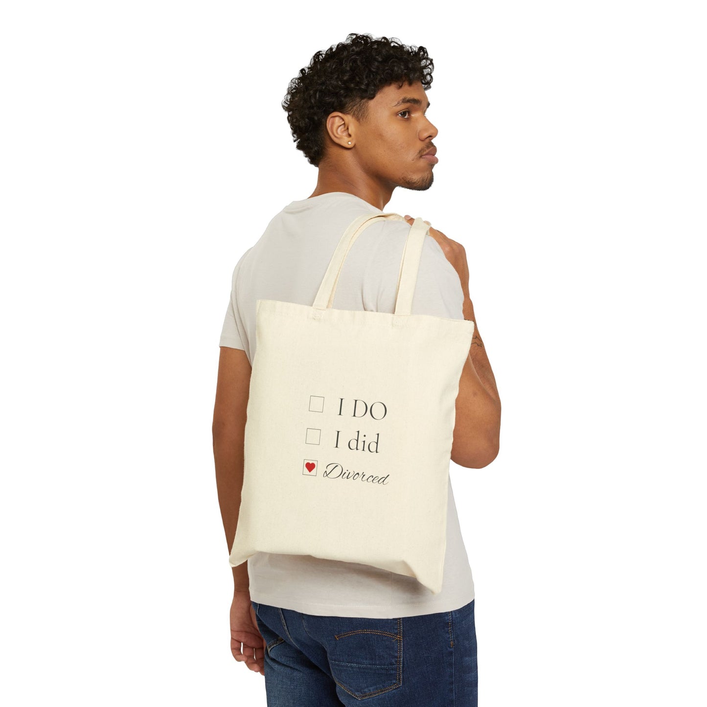 Title: "I Do. I Did. Divorced." Canvas Bag - Celebrate Your Independence!