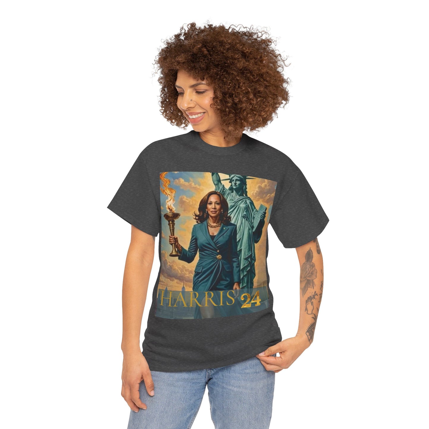 Kamala Harris Statue of Liberty T-Shirt - "How Hard Could It Be? Boys Do It.