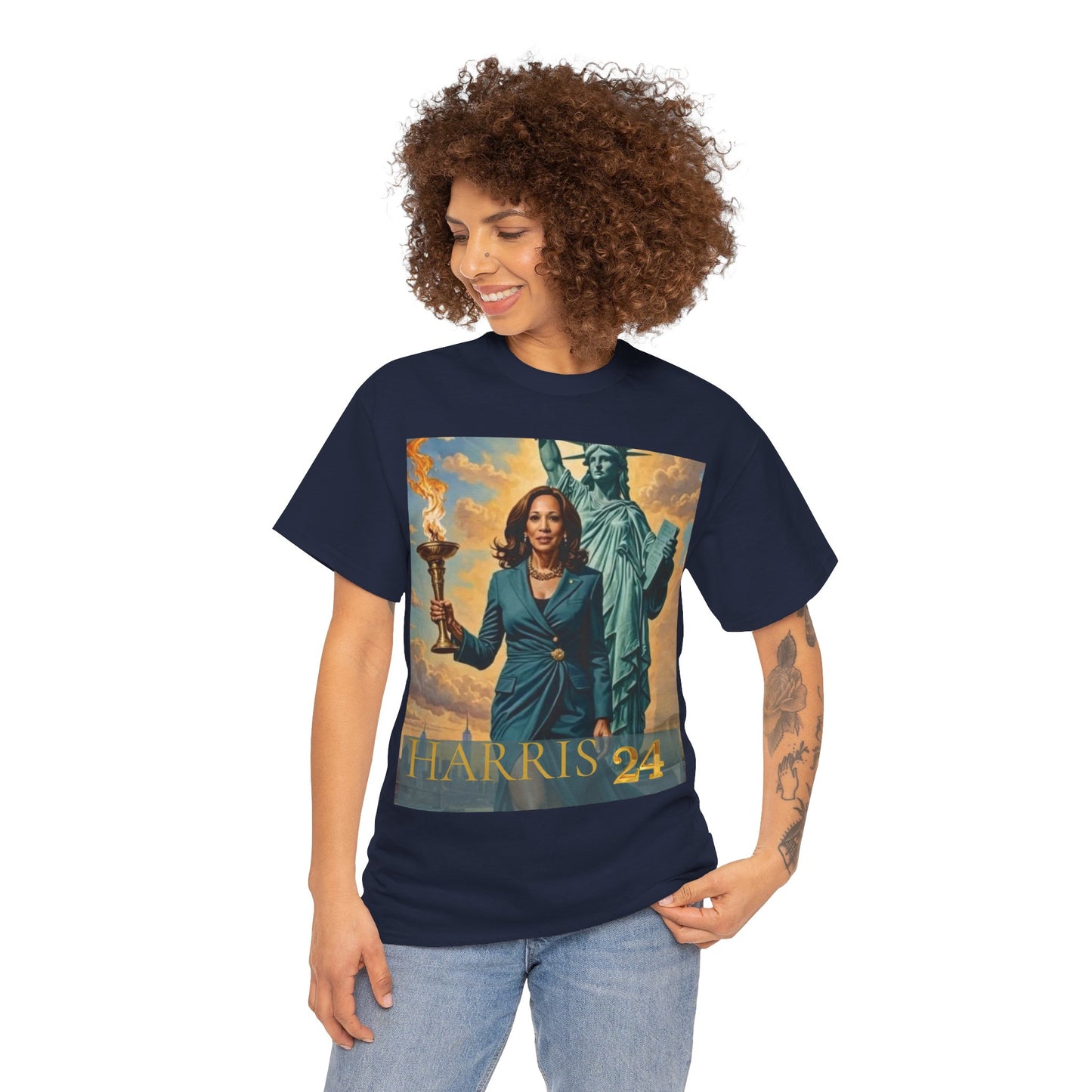 Kamala Harris Statue of Liberty T-Shirt - "How Hard Could It Be? Boys Do It.