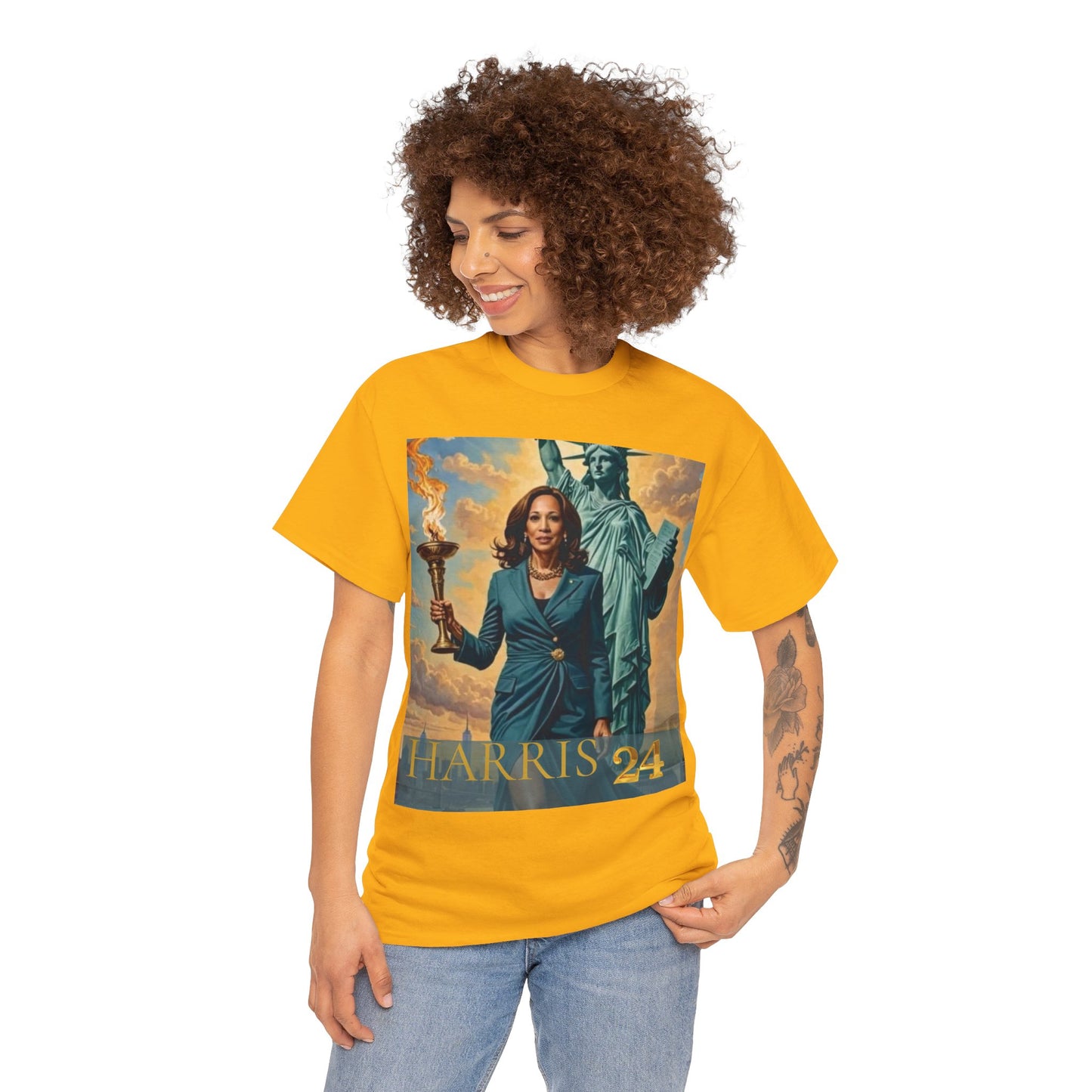 Kamala Harris Statue of Liberty T-Shirt - "How Hard Could It Be? Boys Do It.