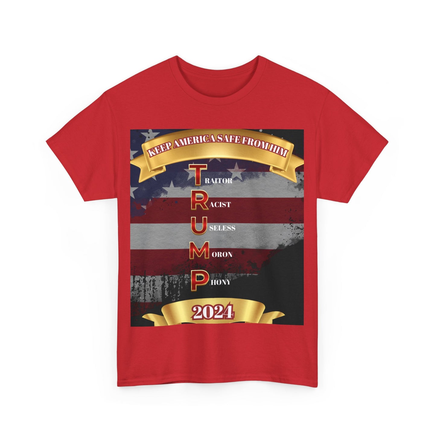 KEEP AMERICA SAFE FROM HIM Unisex Heavy Cotton Tee