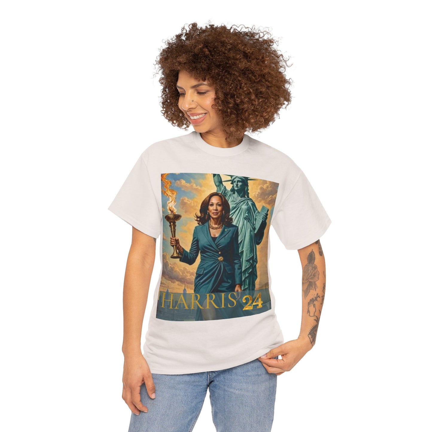 Kamala Harris Statue of Liberty T-Shirt - "How Hard Could It Be? Boys Do It.
