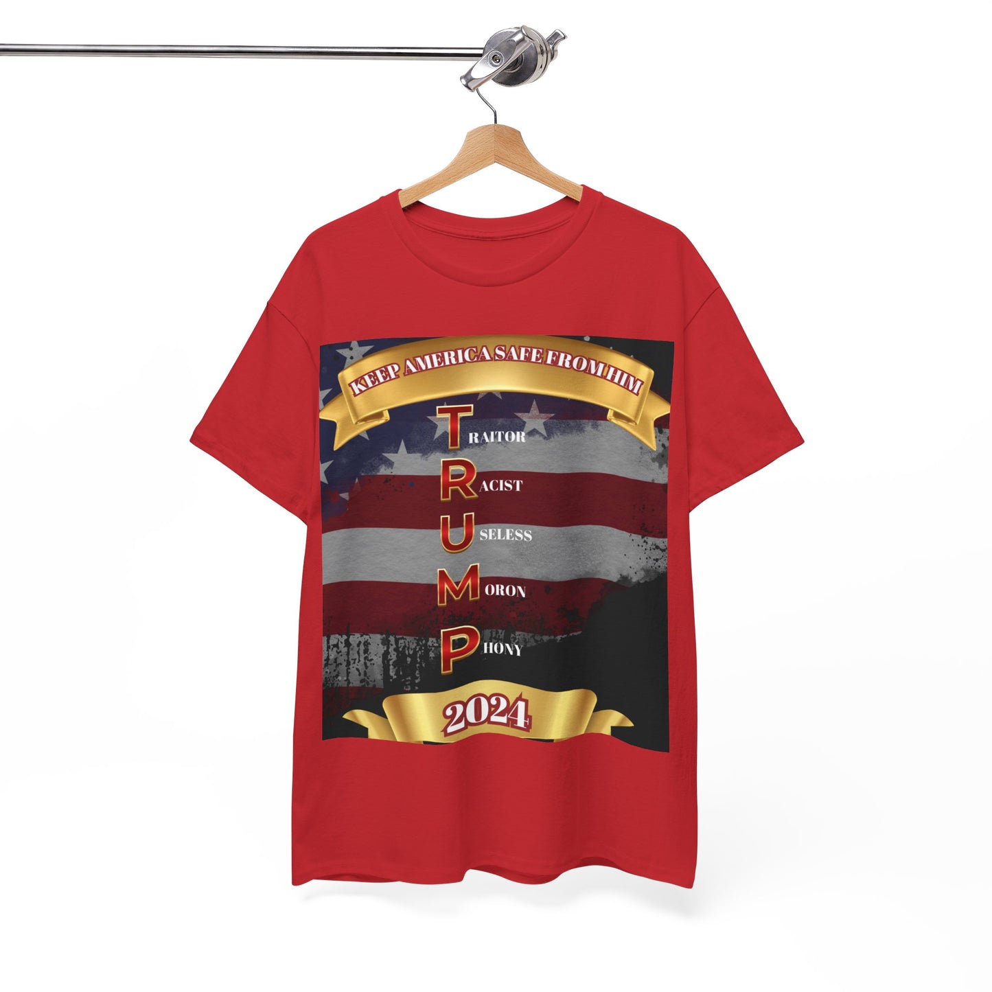 KEEP AMERICA SAFE FROM HIM Unisex Heavy Cotton Tee