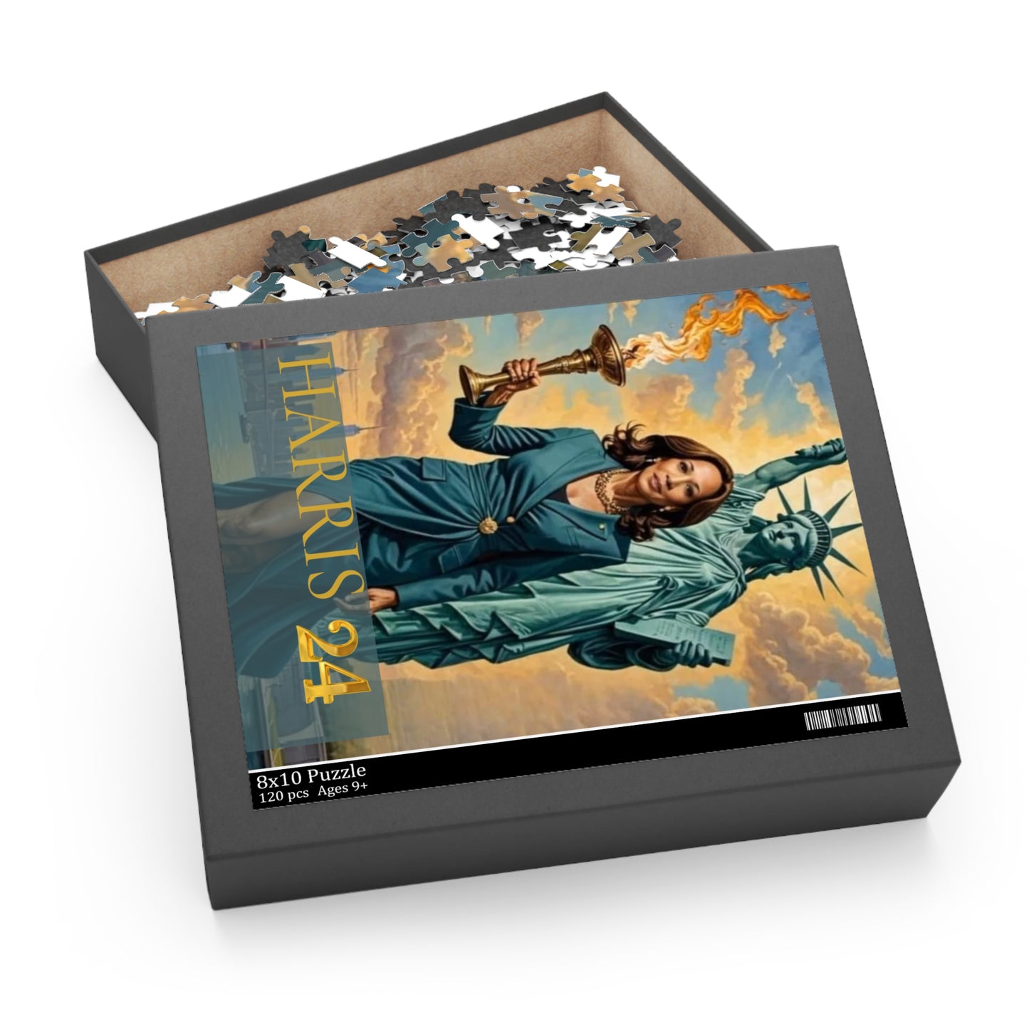 Kamala Harris Statue of Liberty Puzzle - Piece Together Empowerment!