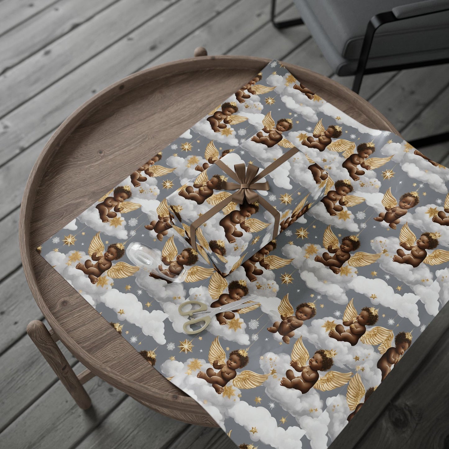 Little Black Angels Wrapping Paper Wrapping Paper