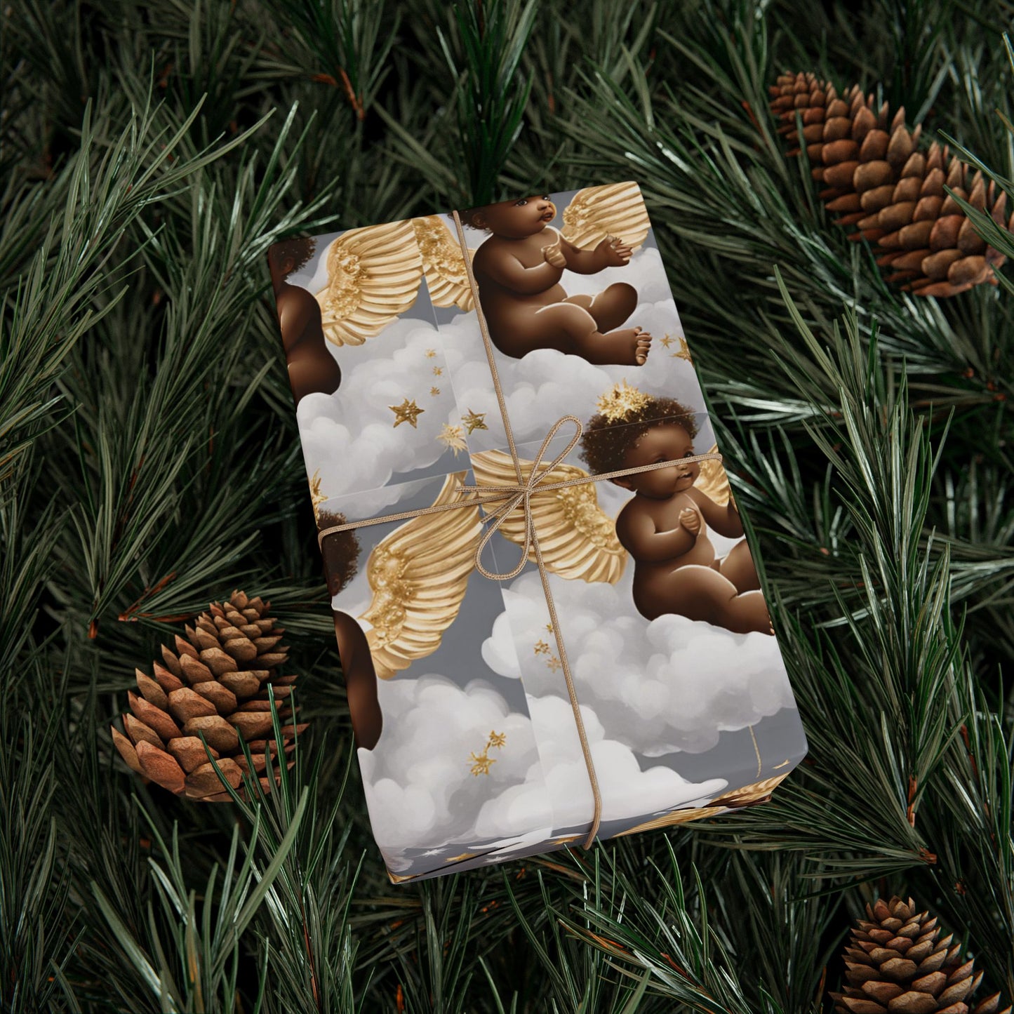 Little Black Angels Wrapping Paper Wrapping Paper