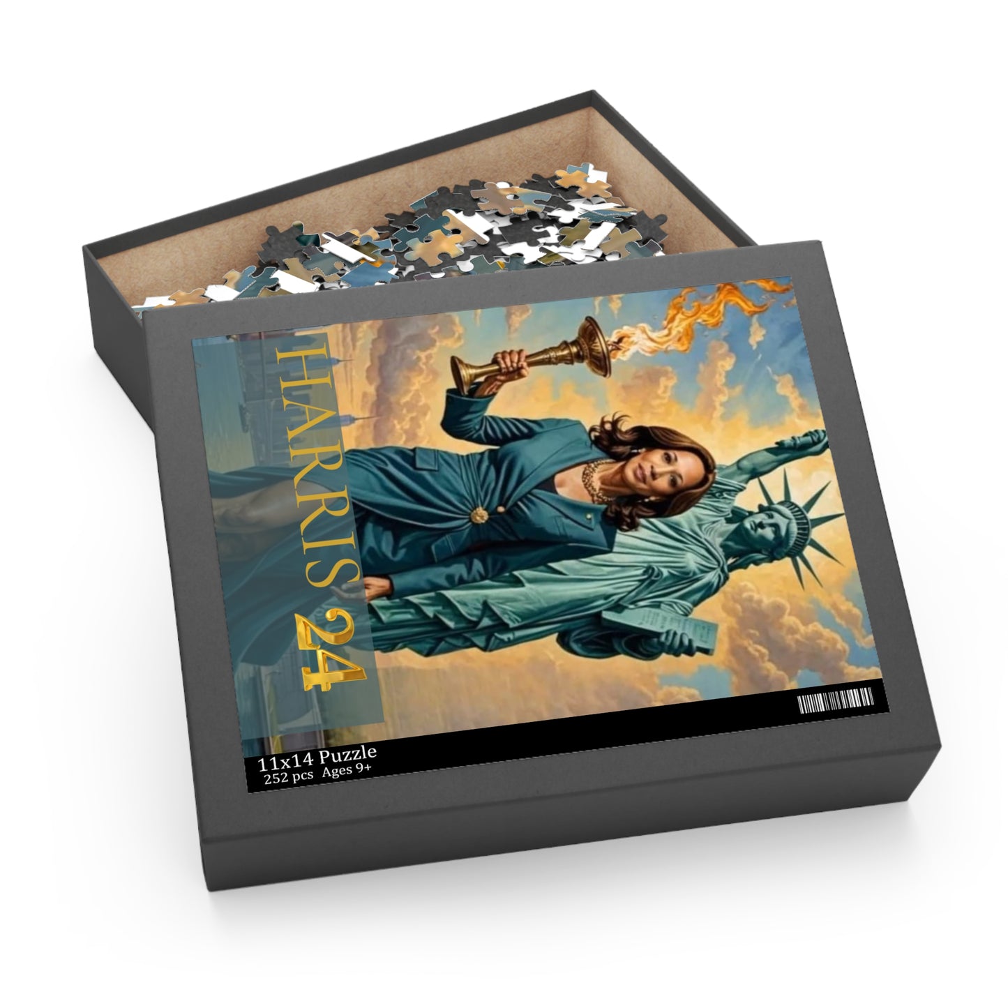Kamala Harris Statue of Liberty Puzzle - Piece Together Empowerment!