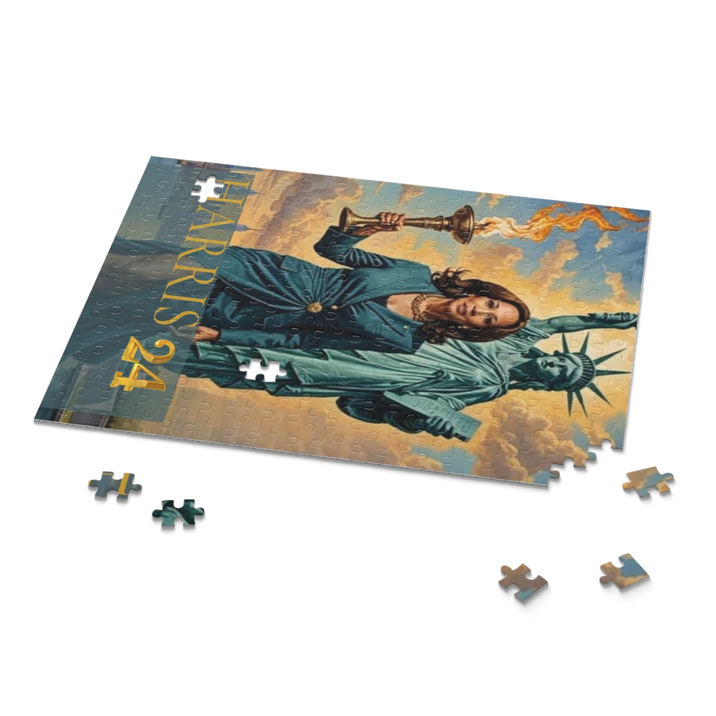 Kamala Harris Statue of Liberty Puzzle - Piece Together Empowerment!