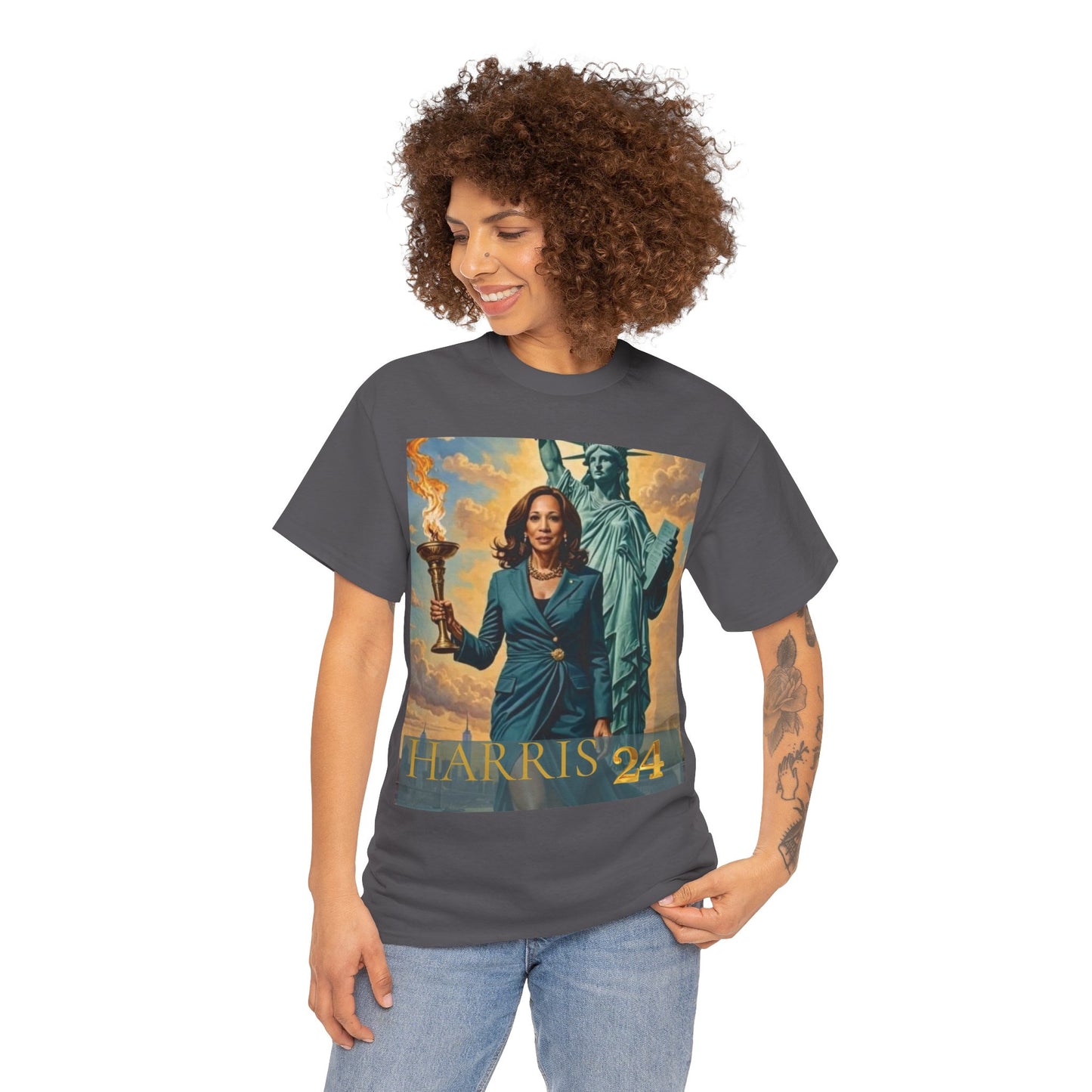 Kamala Harris Statue of Liberty T-Shirt - "How Hard Could It Be? Boys Do It.