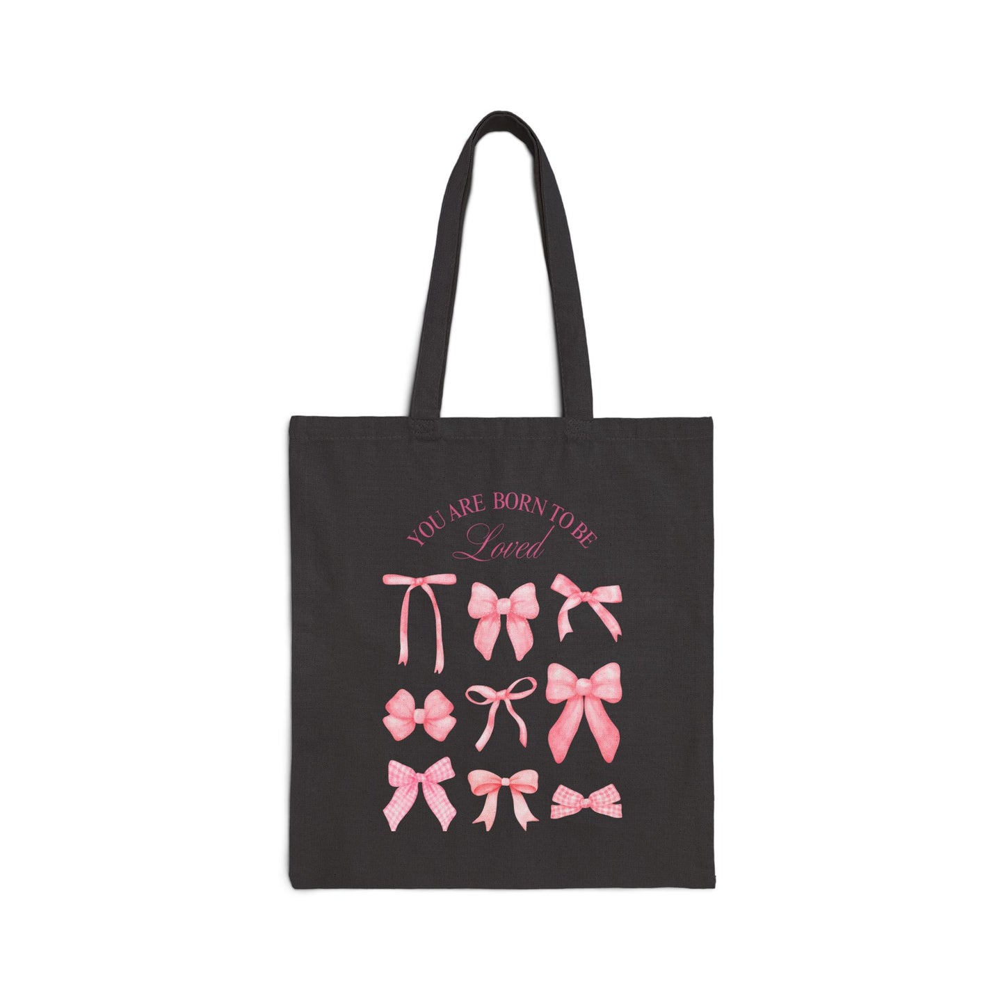 "You Were Made to Be Loved" Tote Bag - Carry Love Everywhere! Cotton Canvas Tote Bag