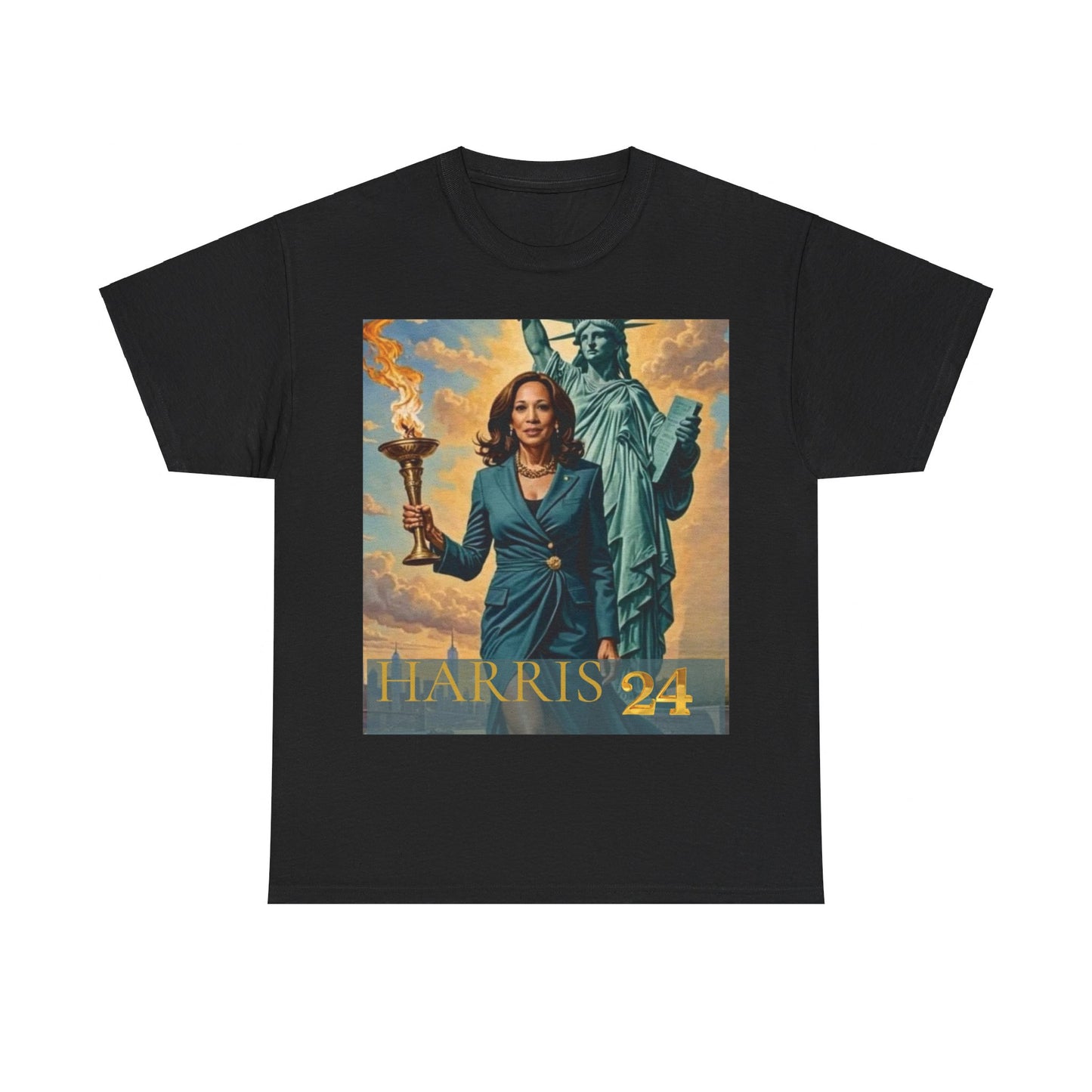 Kamala Harris Statue of Liberty T-Shirt - "How Hard Could It Be? Boys Do It.