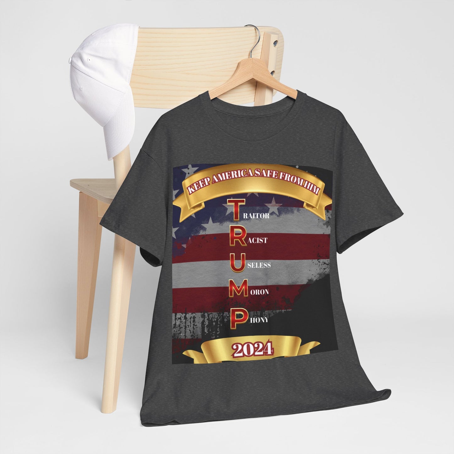 KEEP AMERICA SAFE FROM HIM Unisex Heavy Cotton Tee