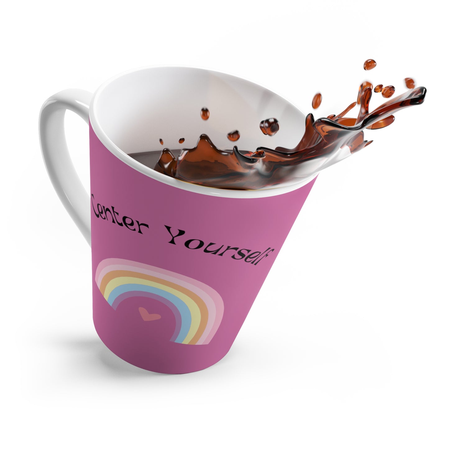 Latte Mug-Title: "Decenter Men, Center Yourself" Mug - Empower Your Mornings!