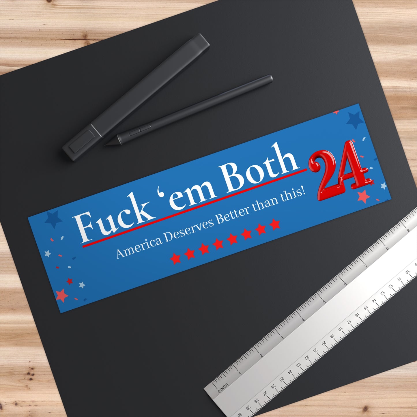 F*ck them both Bumper Stickers