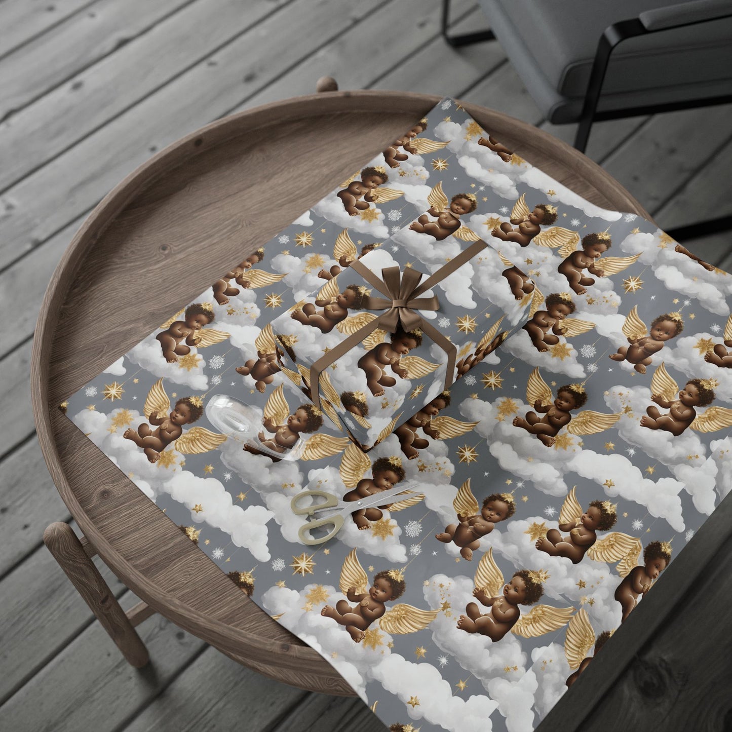 Little Black Angels Wrapping Paper Wrapping Paper