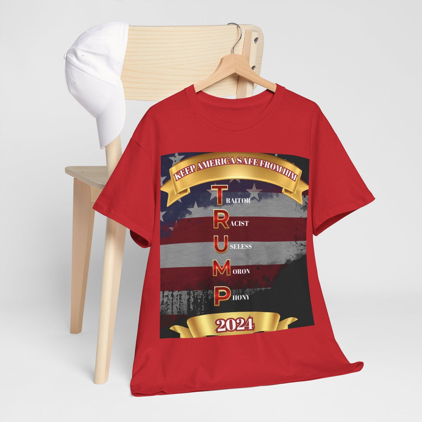 KEEP AMERICA SAFE FROM HIM Unisex Heavy Cotton Tee