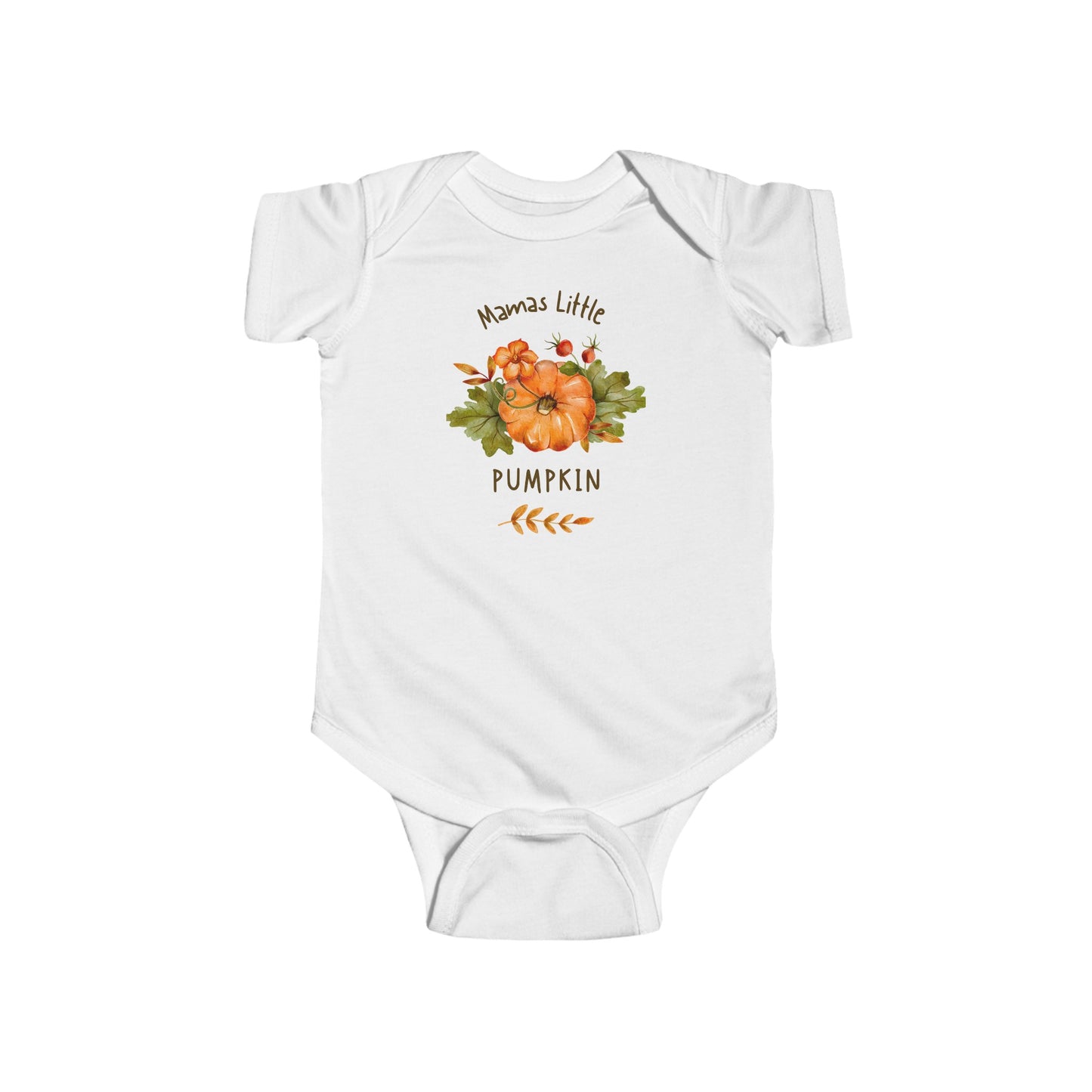 Mama's Little Pumpkin Baby Shirt. Infant Fine Jersey Bodysuit