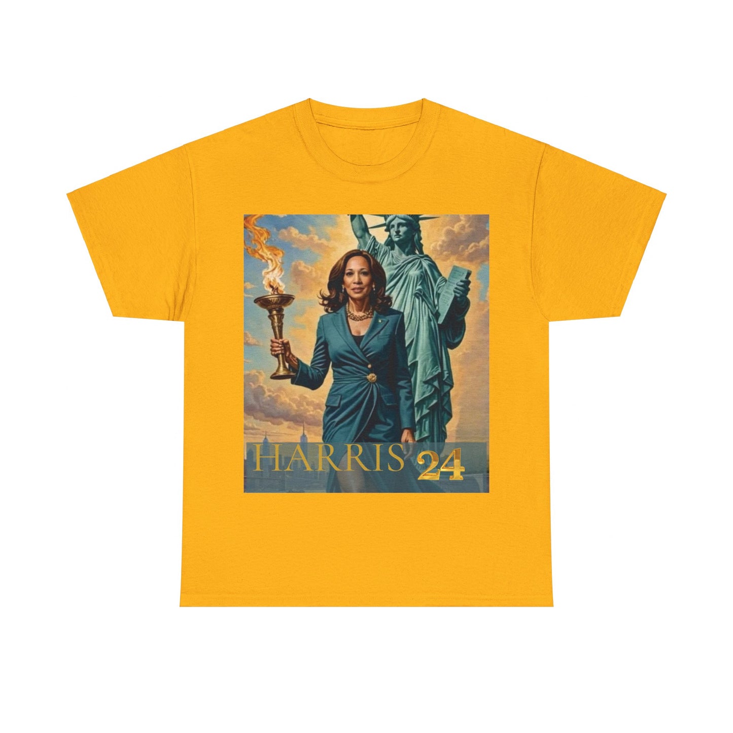 Kamala Harris Statue of Liberty T-Shirt - "How Hard Could It Be? Boys Do It.