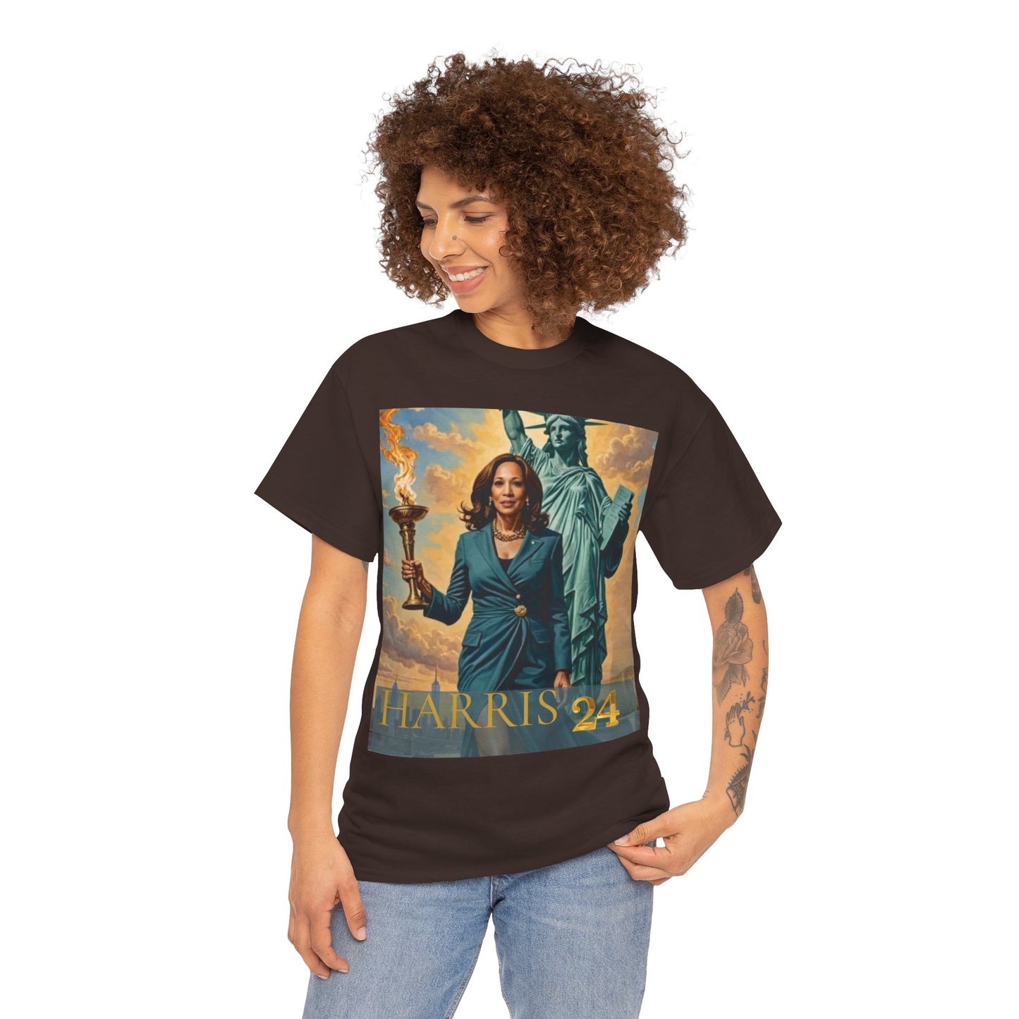 Kamala Harris Statue of Liberty T-Shirt - "How Hard Could It Be? Boys Do It.