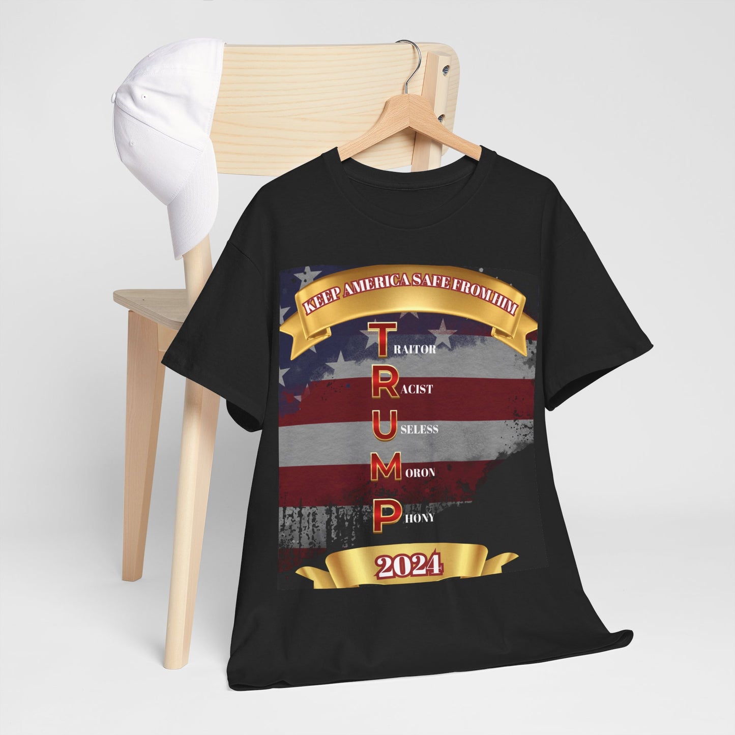 KEEP AMERICA SAFE FROM HIM Unisex Heavy Cotton Tee