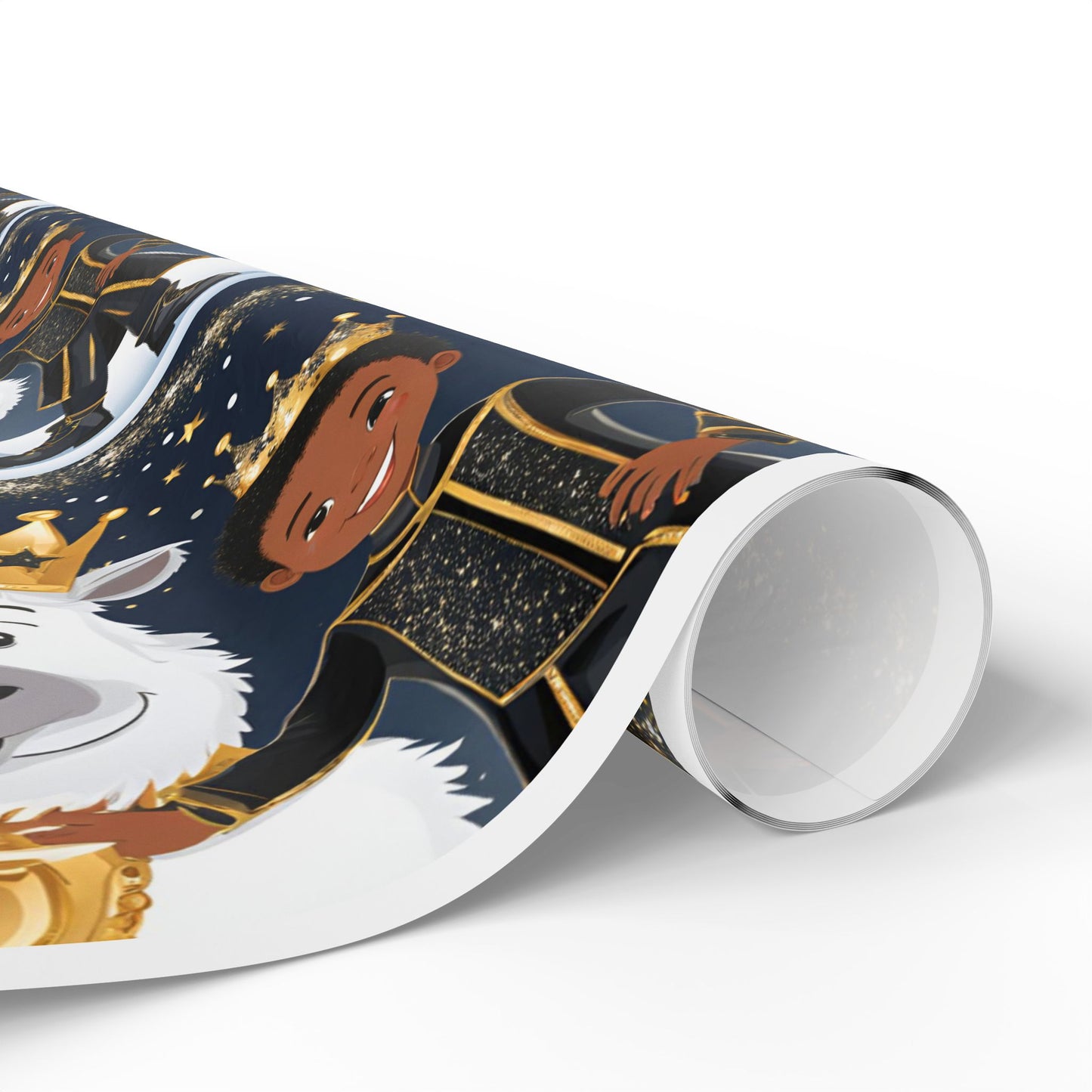 Black Prince Wrapping Paper - Regal Elegance for Your Gifts