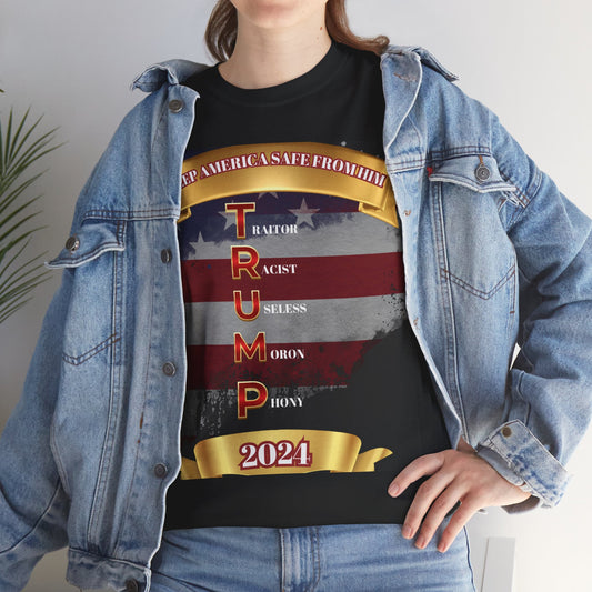 KEEP AMERICA SAFE FROM HIM Unisex Heavy Cotton Tee
