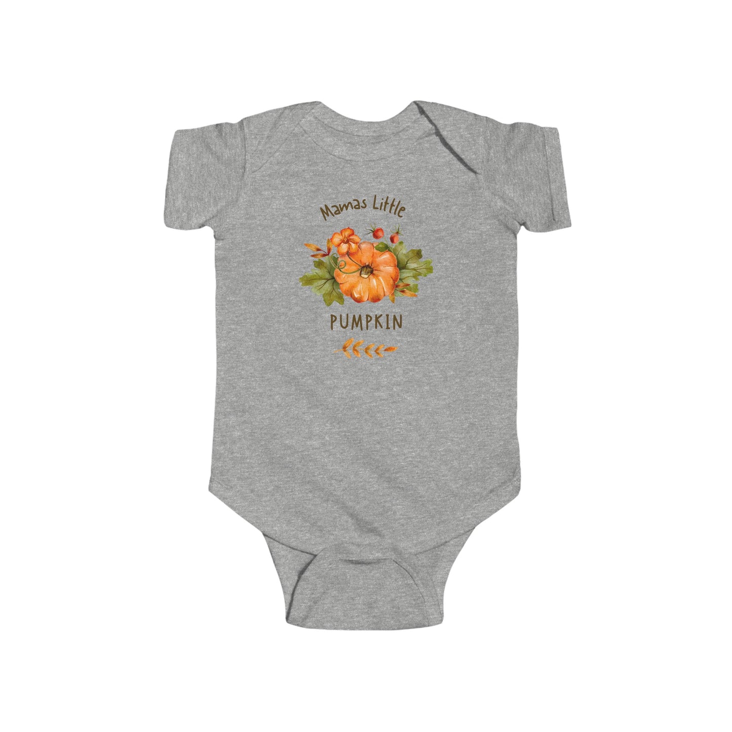 Mama's Little Pumpkin Baby Shirt. Infant Fine Jersey Bodysuit