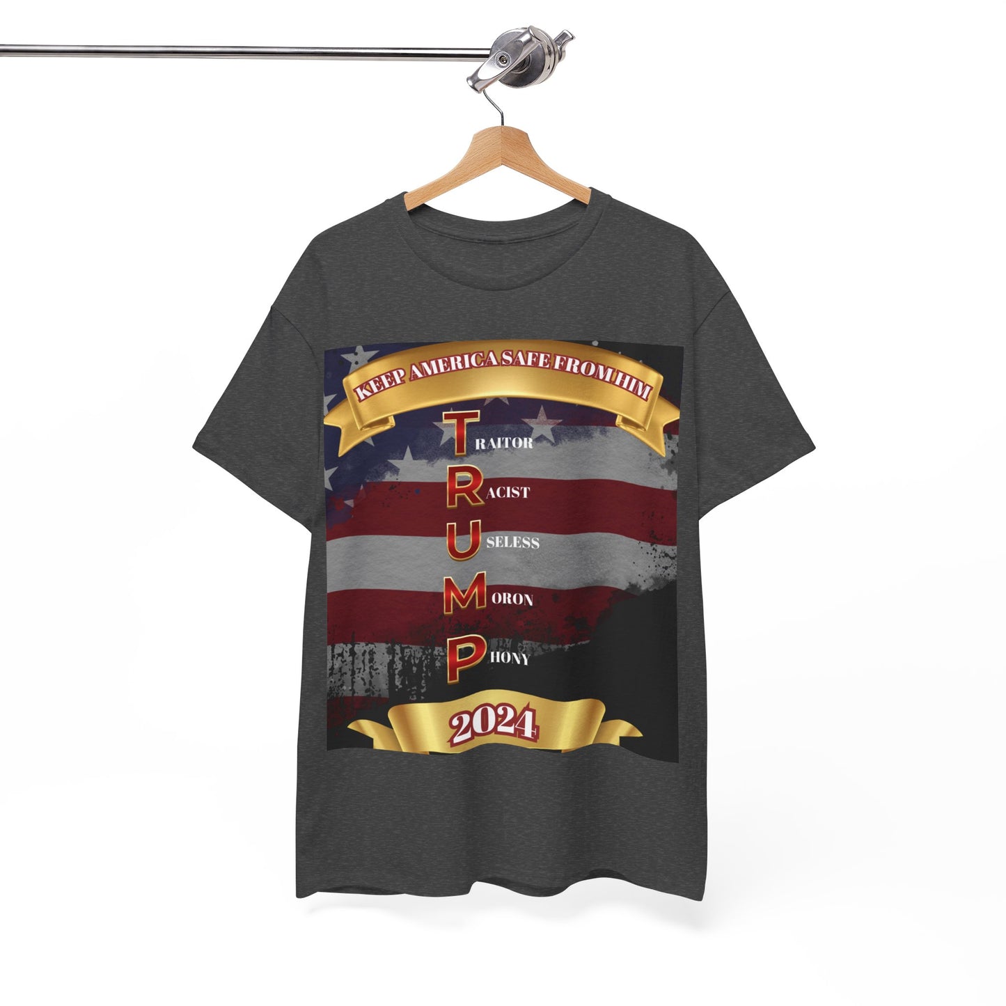 KEEP AMERICA SAFE FROM HIM Unisex Heavy Cotton Tee