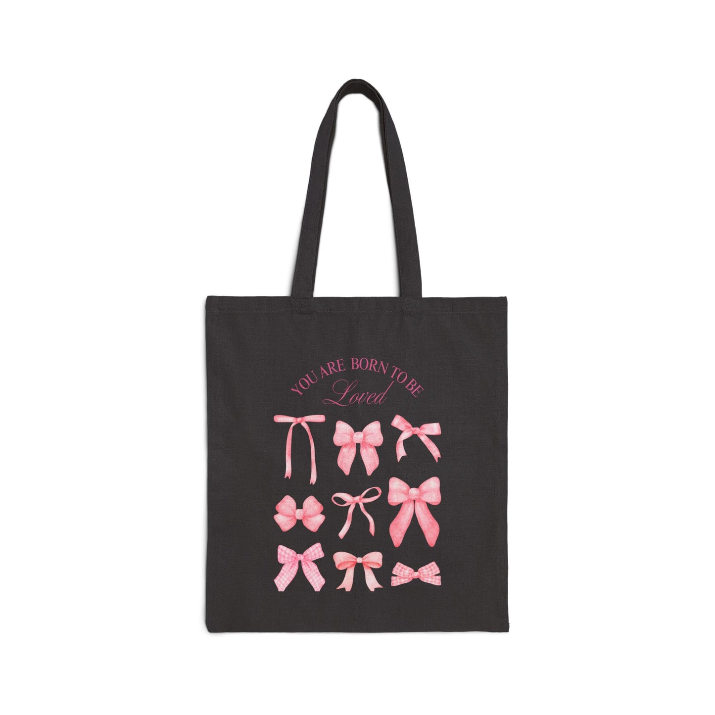 "You Were Made to Be Loved" Tote Bag - Carry Love Everywhere! Cotton Canvas Tote Bag