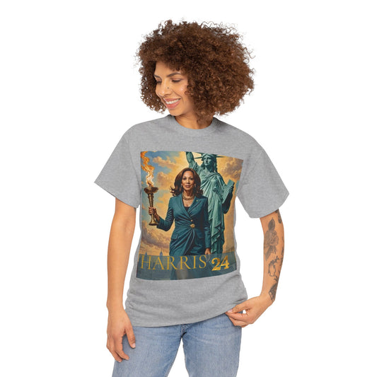 Kamala Harris Statue of Liberty T-Shirt - "How Hard Could It Be? Boys Do It.