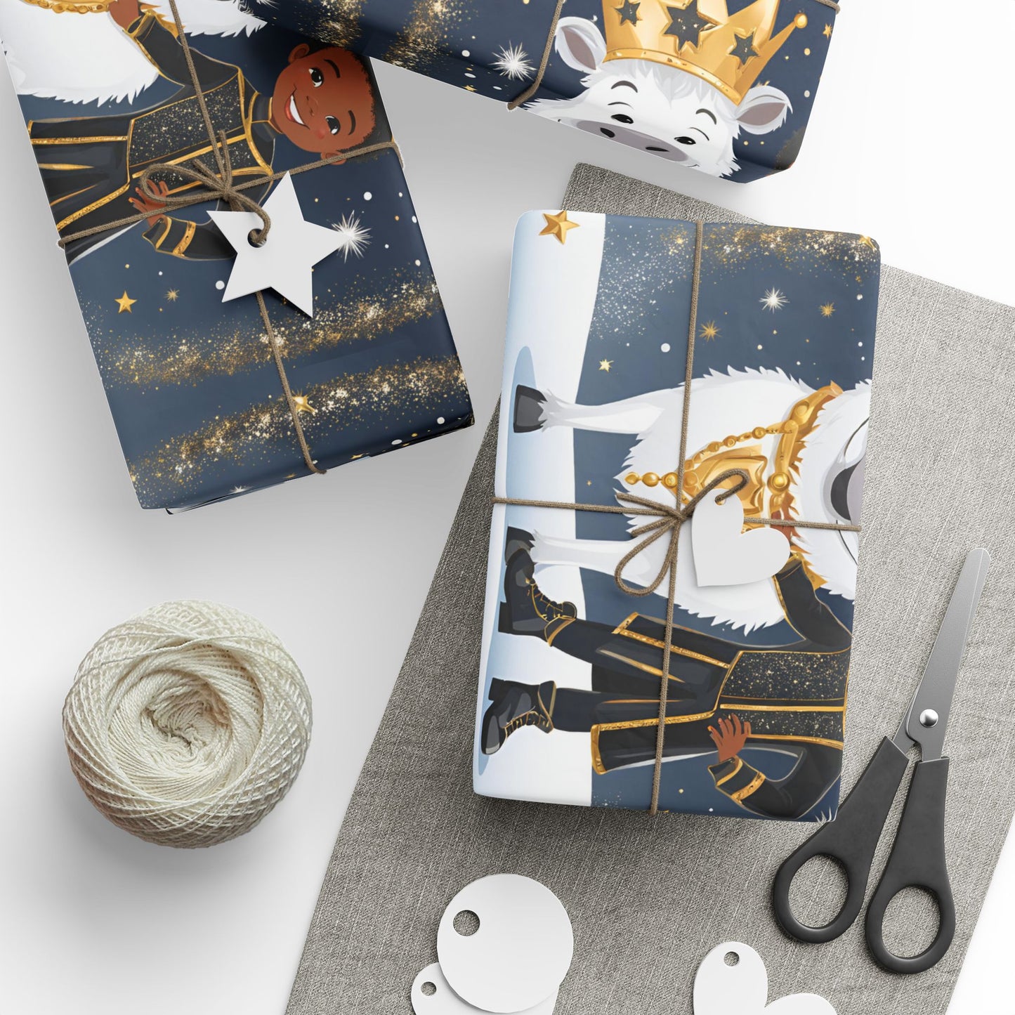 Black Prince Wrapping Paper - Regal Elegance for Your Gifts