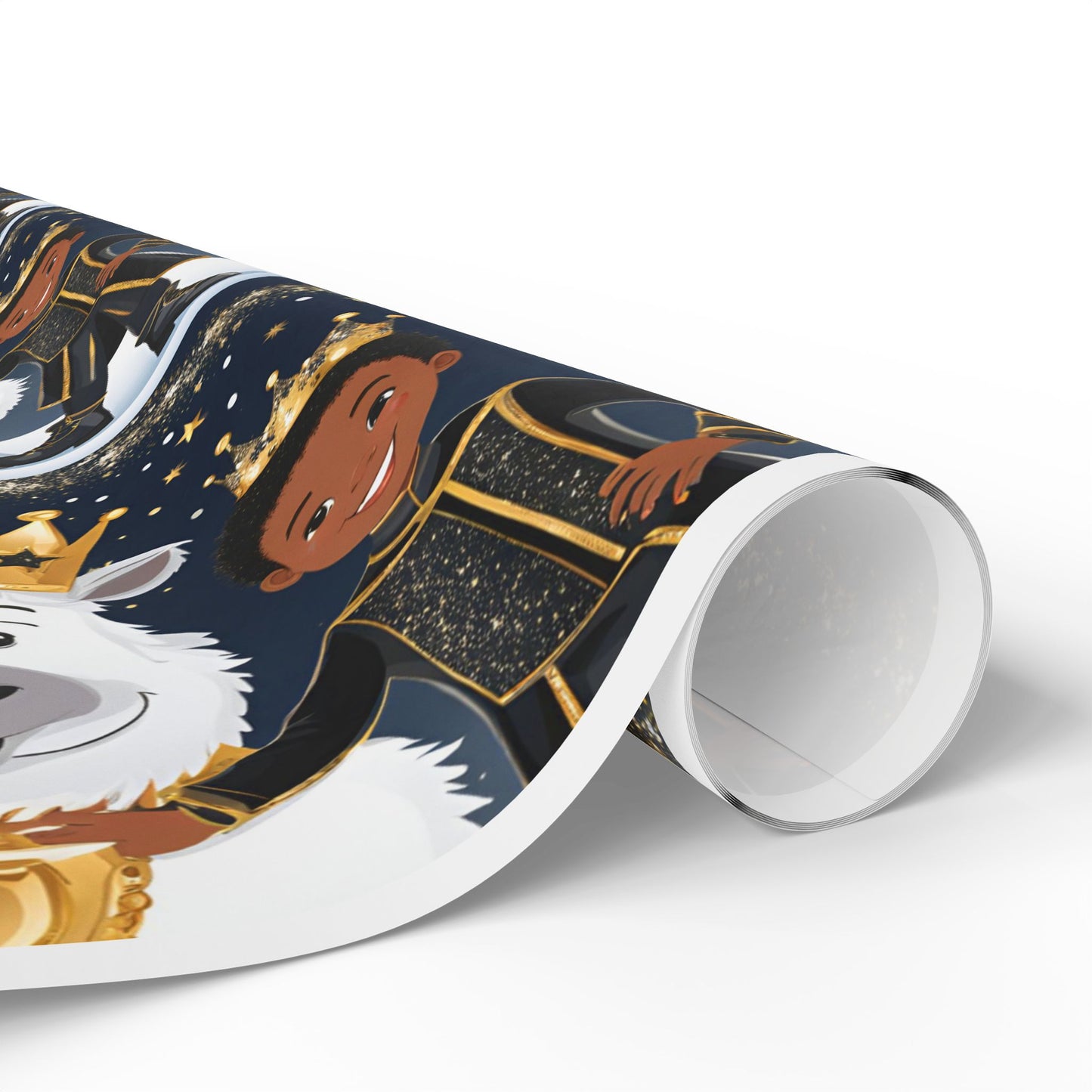 Black Prince Wrapping Paper - Regal Elegance for Your Gifts